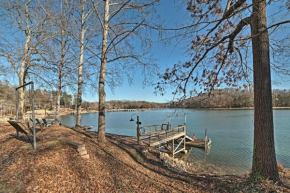 Lakefront Harrison Home with Sunroom, Deck, and Dock!